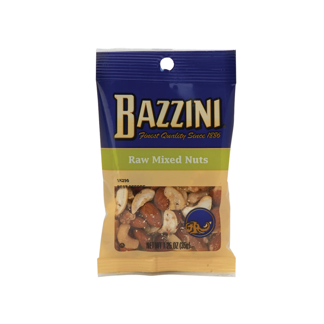 Bazzini Raw Mixed Nuts 1.5oz bag