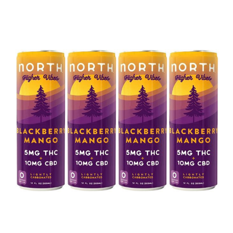 North Blackberry Mango THC 5mg 12oz Can