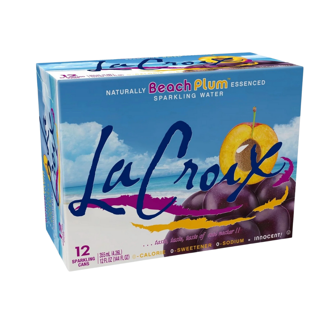 LaCroix Beach Plum 12x12oz Cans