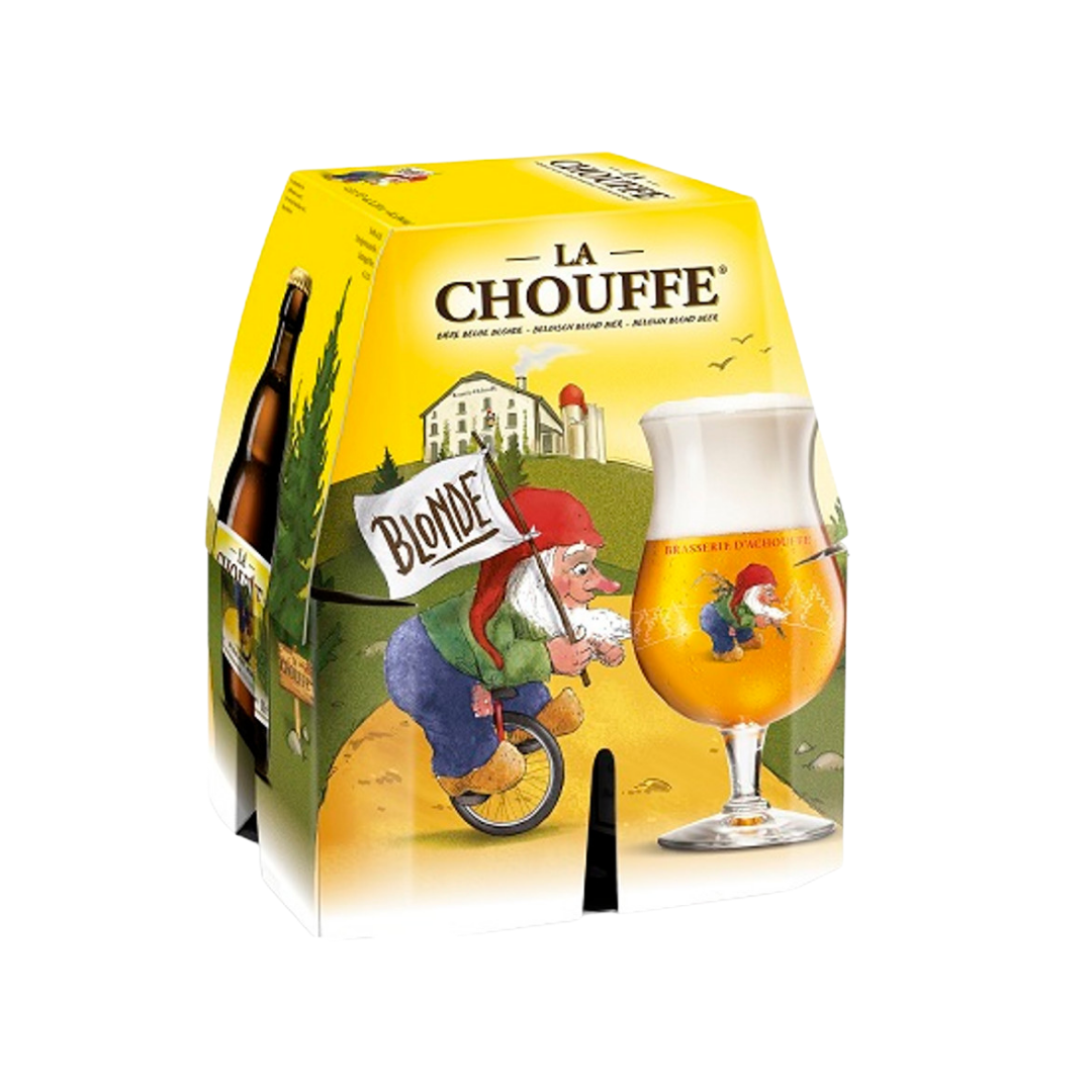 La Chouffe Belgian Blond Beer 4 x11.2oz Bottles