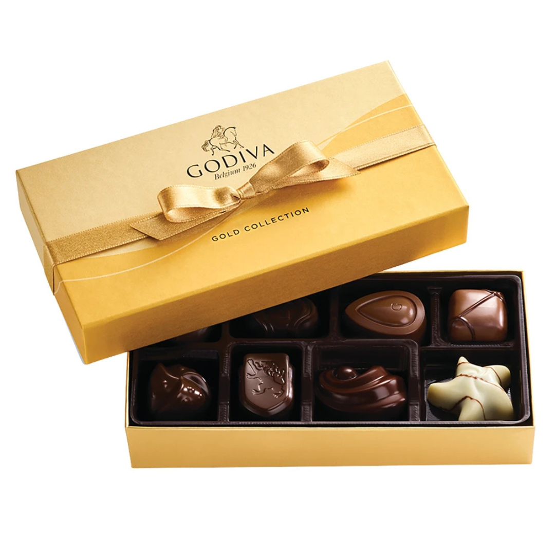 Godiva Gold Ballotin Assortment 3.6oz Box