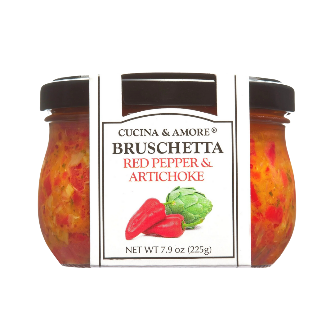 Cucina & Amore Red Pepper & Artichoke Bruschetta 7.9oz Jar