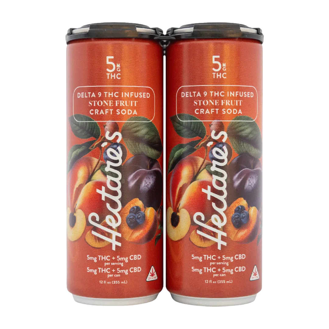 Hectare's THC Stone Fruit 4x12oz Cans