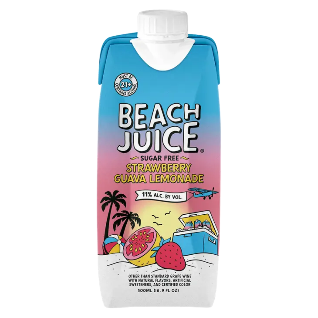 Beach Juice Strawberry Guava Lemonade 16.9oz