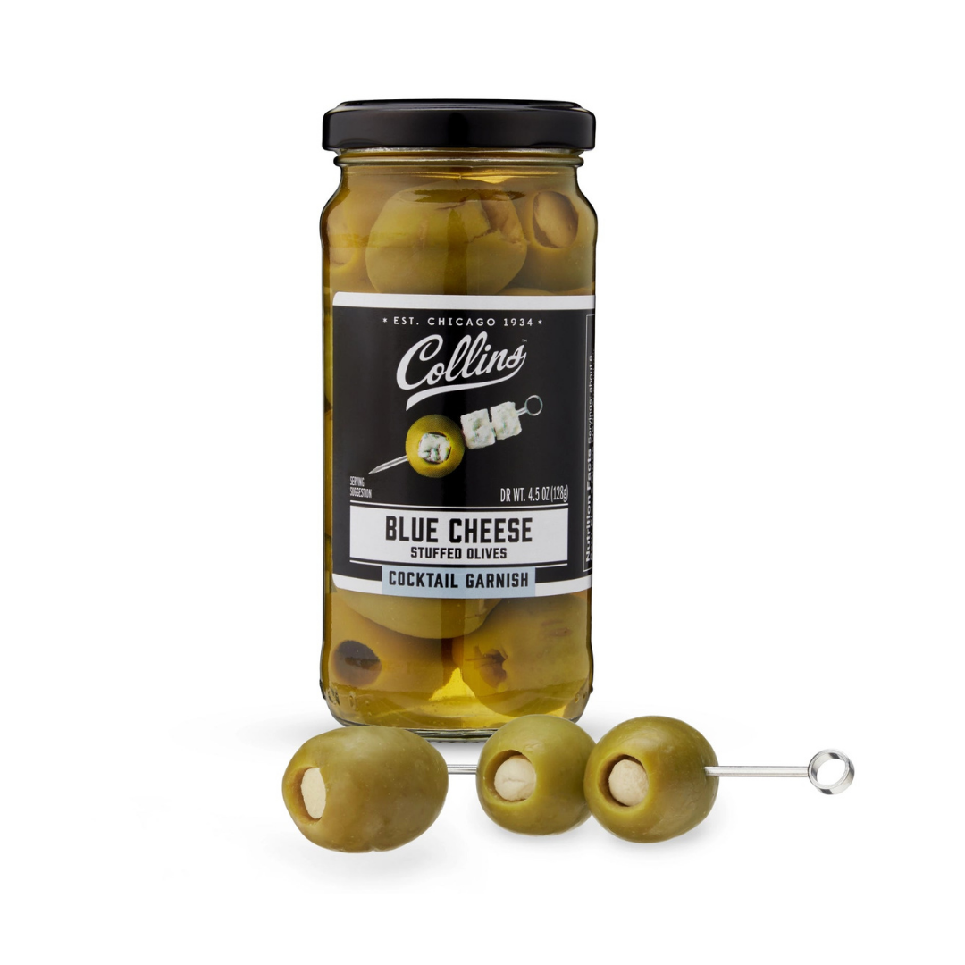 Collins Blue Cheese Cocktail Olives 5oz