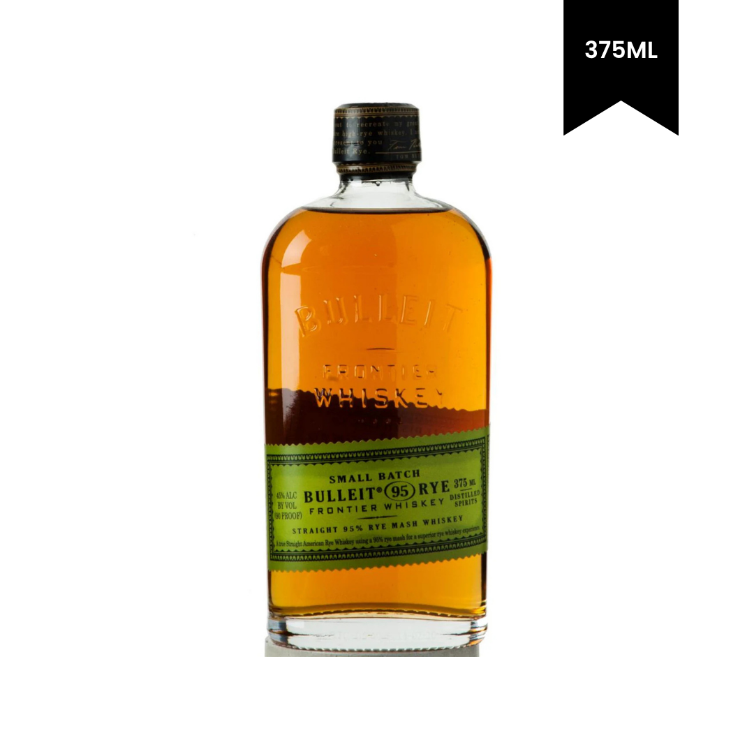 Bulleit Straight Bourbon Whiskey Rye Small Batch 375ml