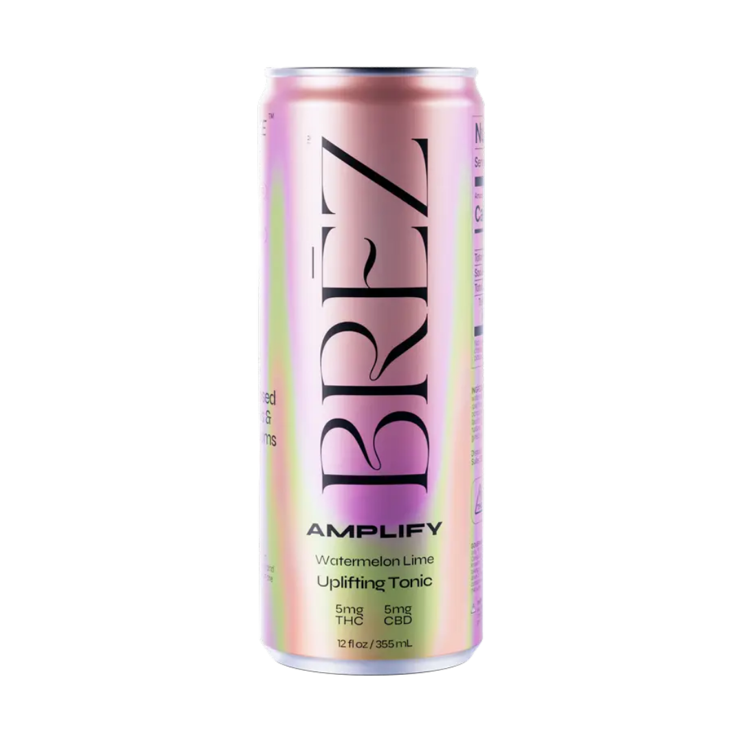 Brez Amplify THC 5mg Watermelon Lime Uplifting Tonic 12oz