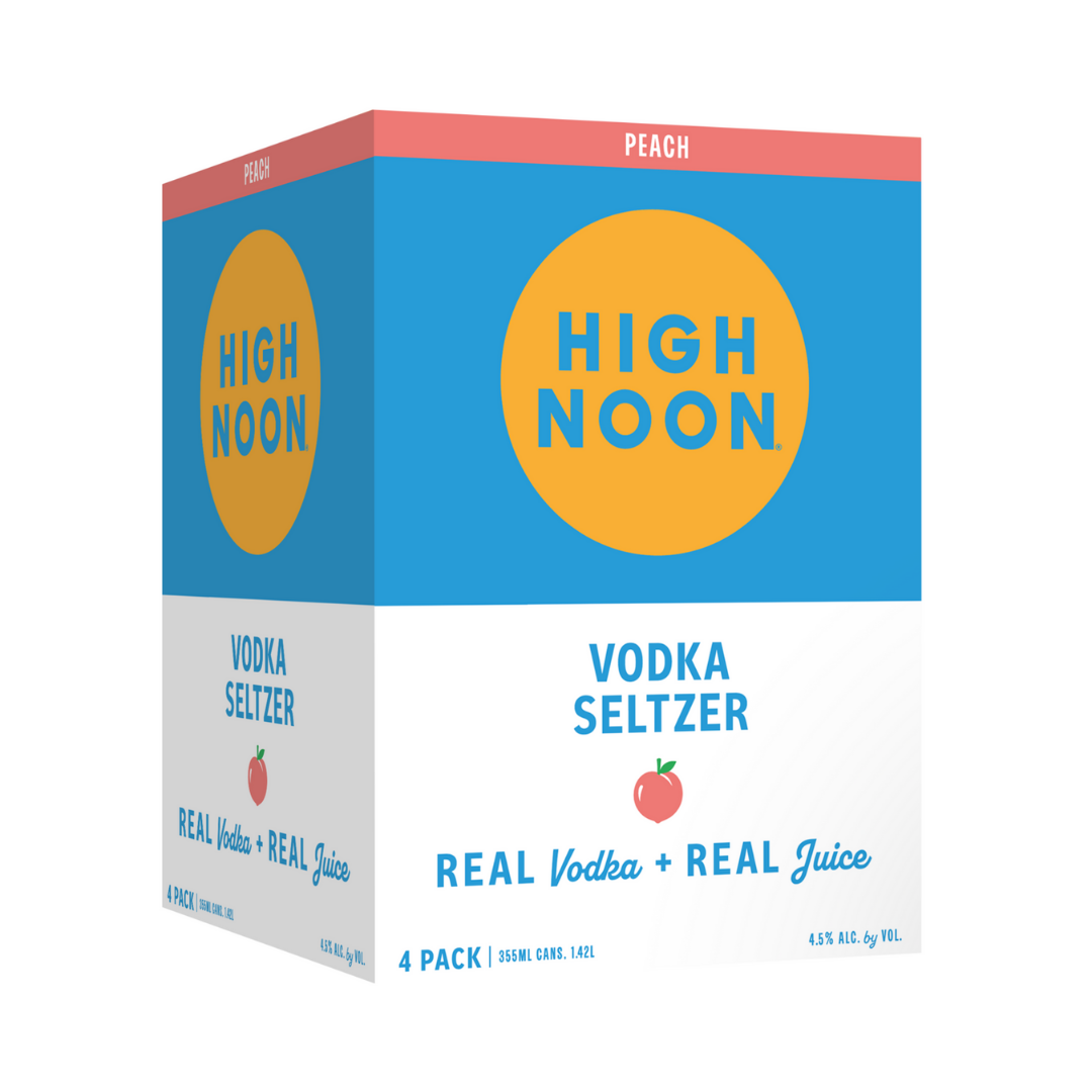 High Noon Peach 4x12oz Cans