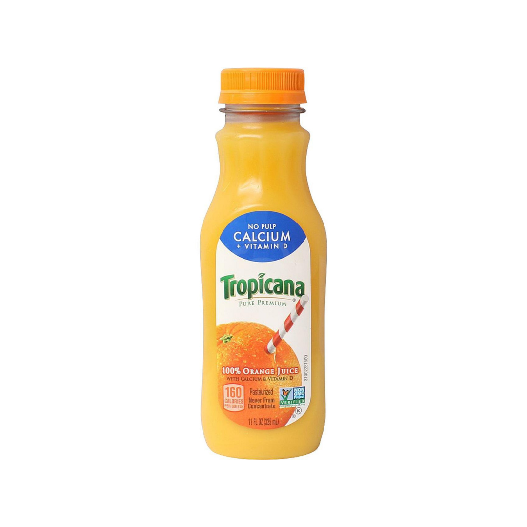 Tropicana No Pulp Calcium Orange Juice 11oz