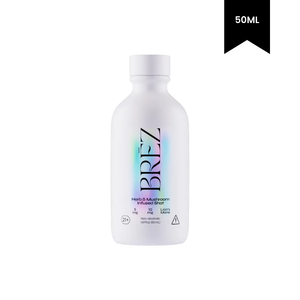 BREZ 5mg THC and Lions Mane Mushroom Infused Lemon Elderflower Spirit 50ml