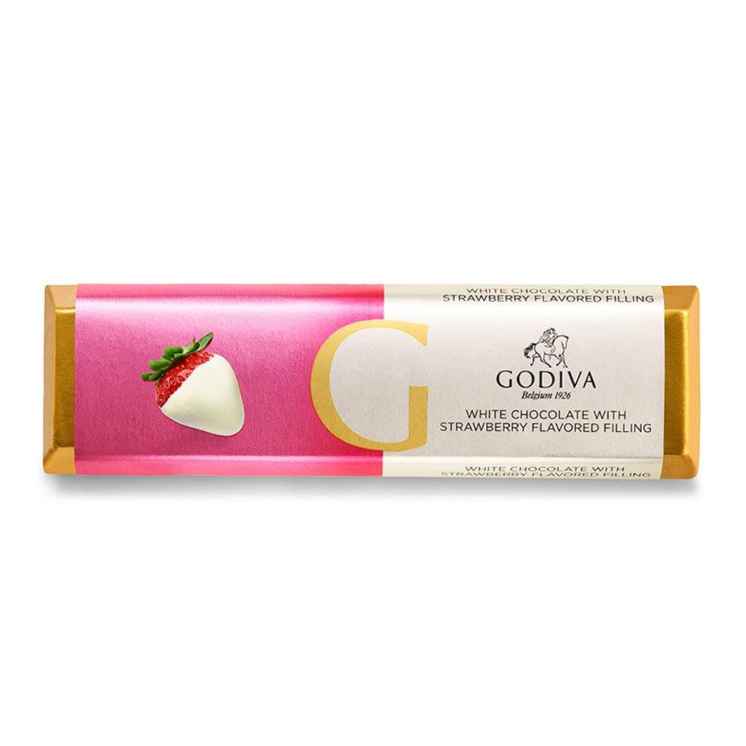 Godiva White Chocolate with Strawberry Flavored Filling 1.5oz