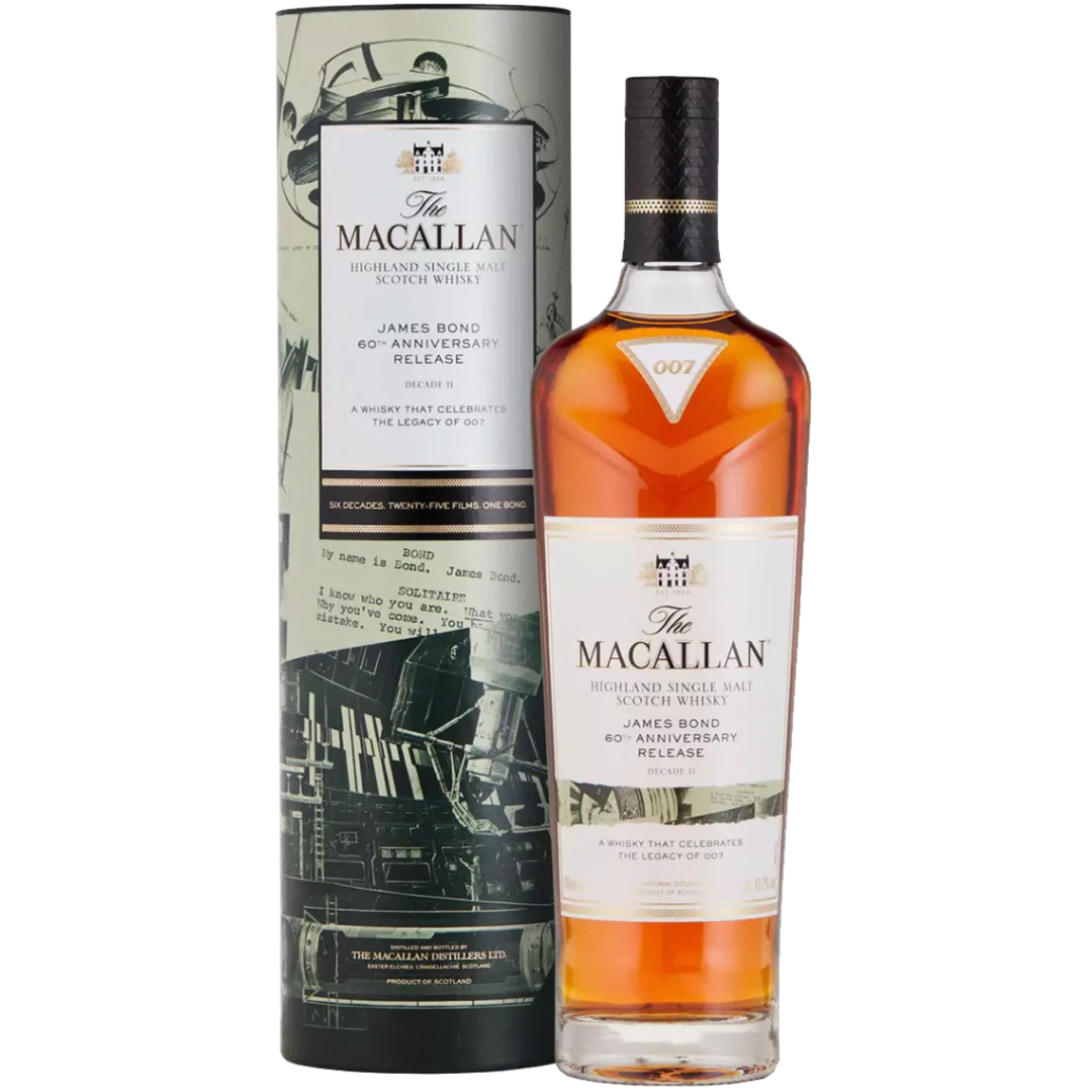 Macallan James Bond 60th Anniversary Release Decade II Whisky 750ml