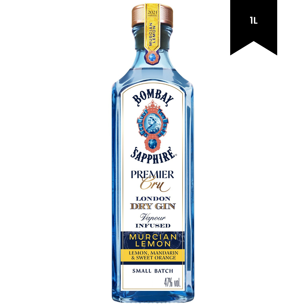 Bombay Sapphire Premier Cru Murcian Lemon Gin 1L
