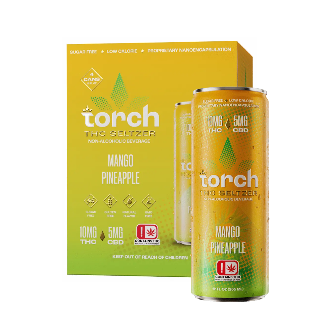 Torch Mango Pineapple THC Seltzer 4x12oz Cans