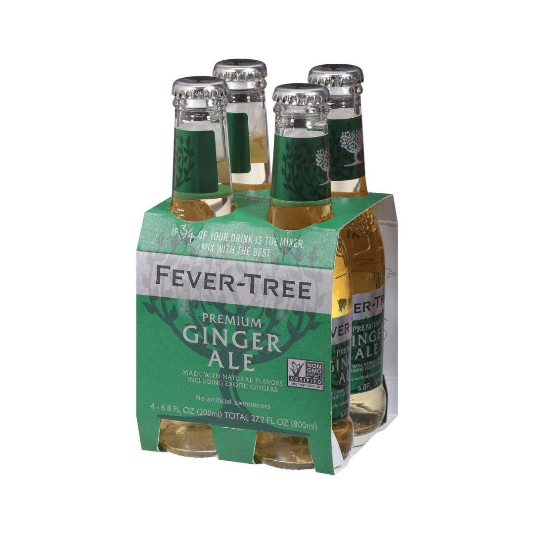 Fever Tree Ginger Ale 4x200ml Bottles