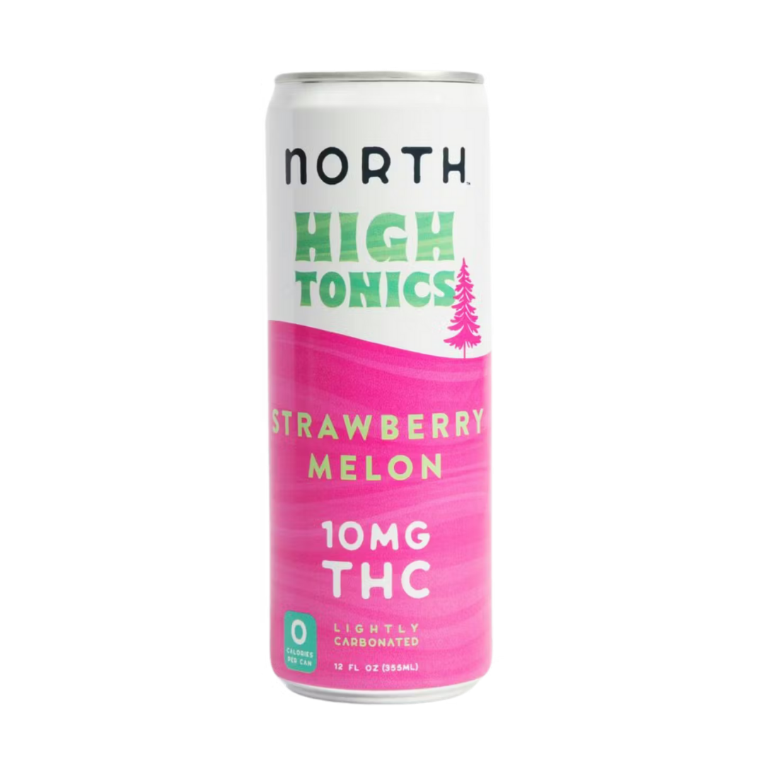 North High Tonics Strawberry Melon THC 10mg 12oz Can