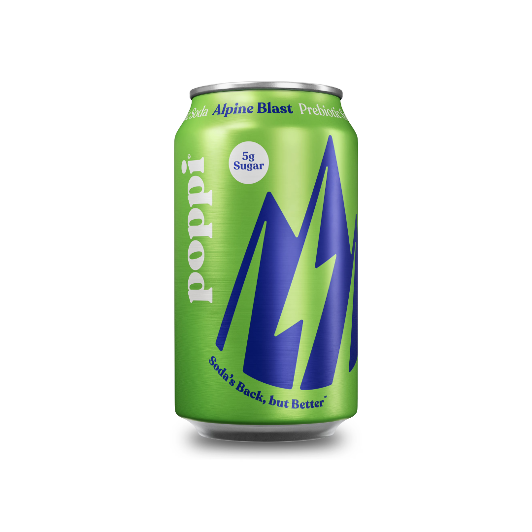 Poppi Alpine Blast Prebiotic Soda 12oz Can