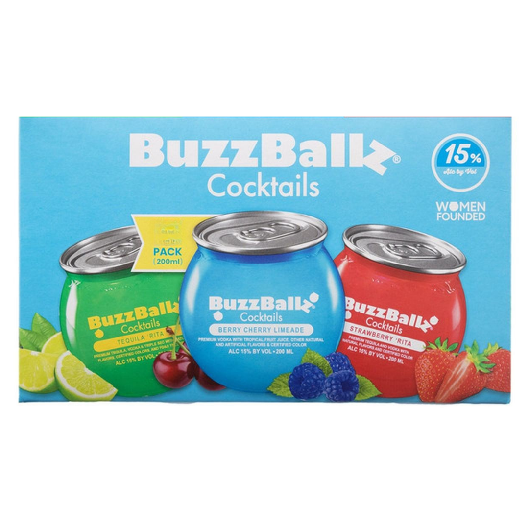 Buzzballz Assortiment Berry Cherry&Lime&Strawberry 6x200ml