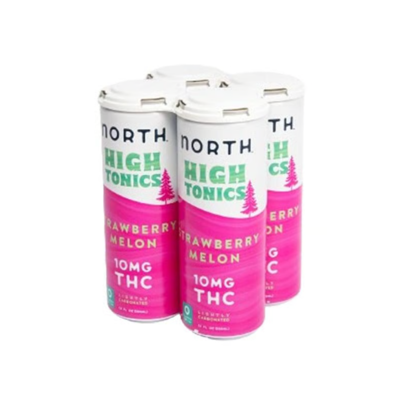 North High Tonics Strawberry Melon THC 10mg 12oz Can