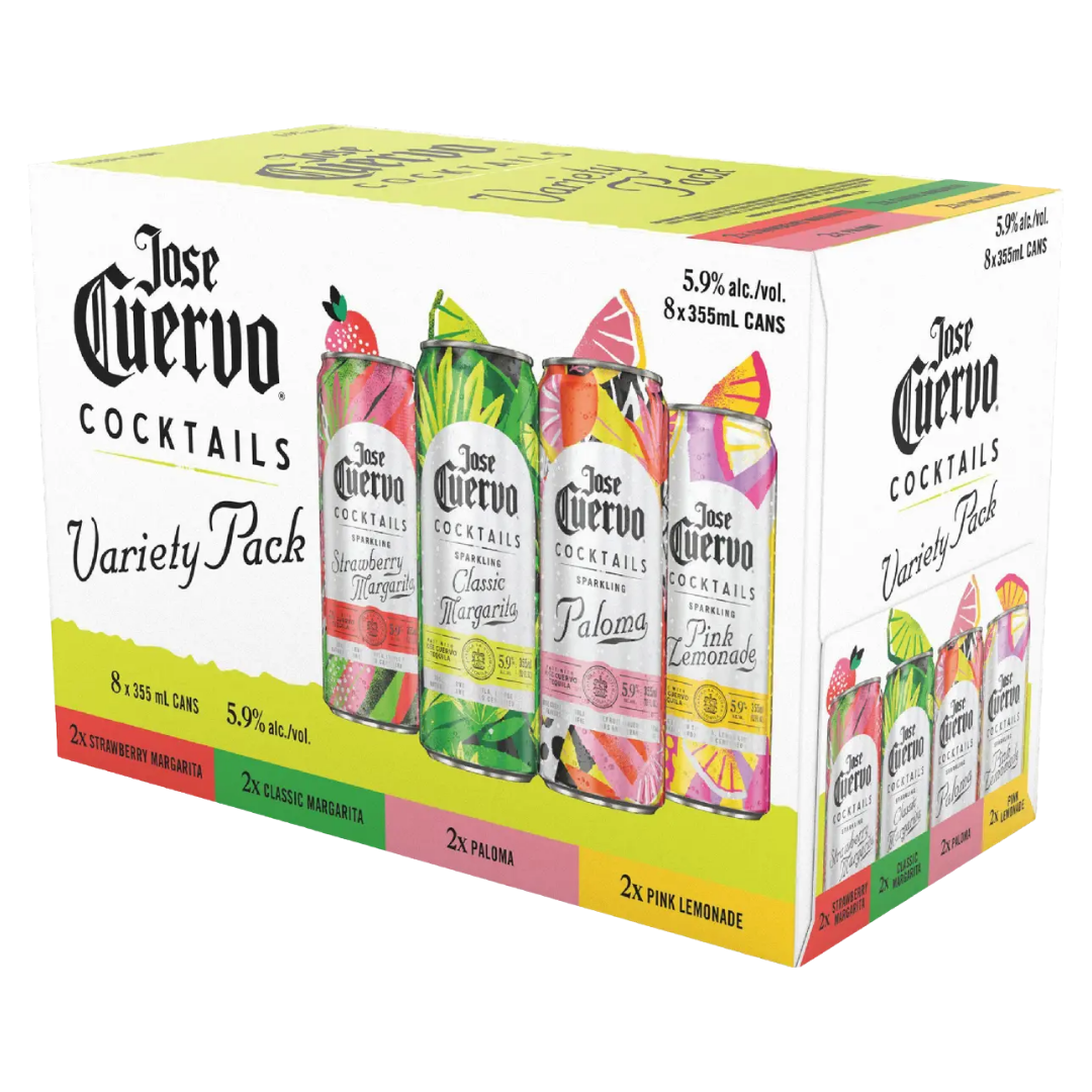 Jose Cuervo Variety Pack Cocktail 8x355ml Cans