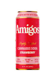 Amigos 50MG THC Strawberry 16oz Can