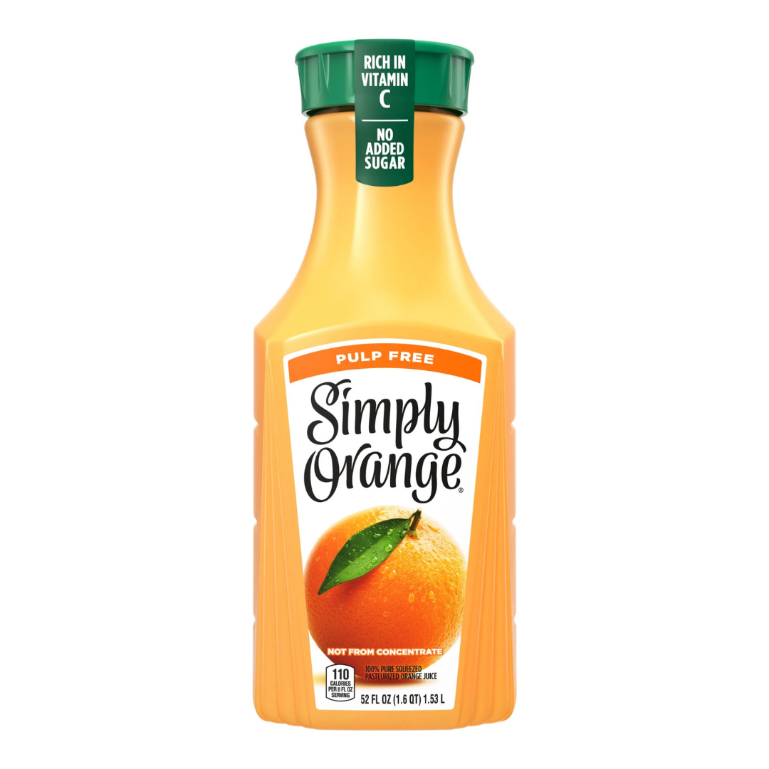 Simply Pulp Free Orange Juice 52oz