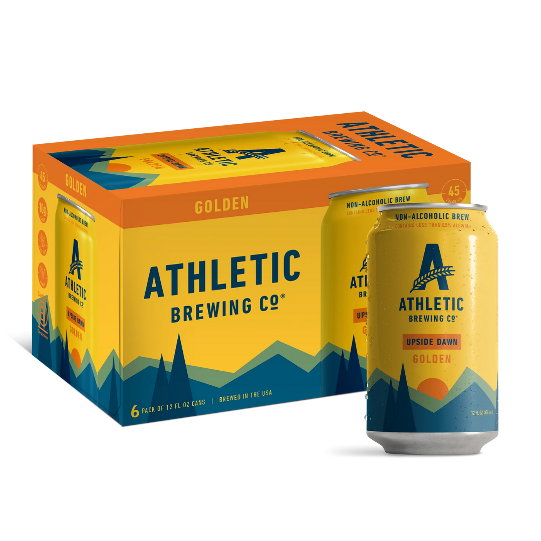 Athletic Brewing Company Upside Dawn Golden Craft Non-Alcoholic Beer 6-Pack
