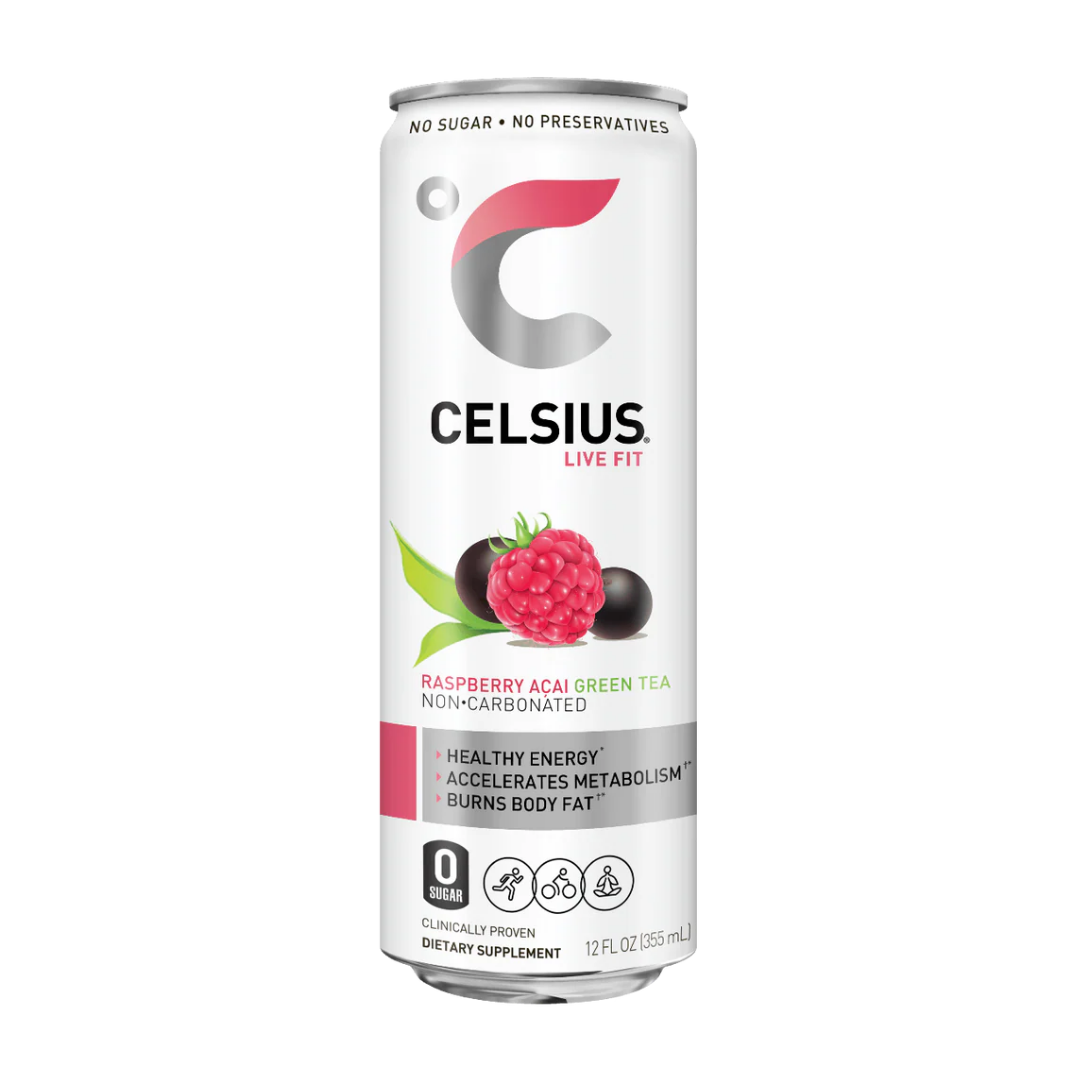 Celsius Raspberry Açai Green Tea 12oz