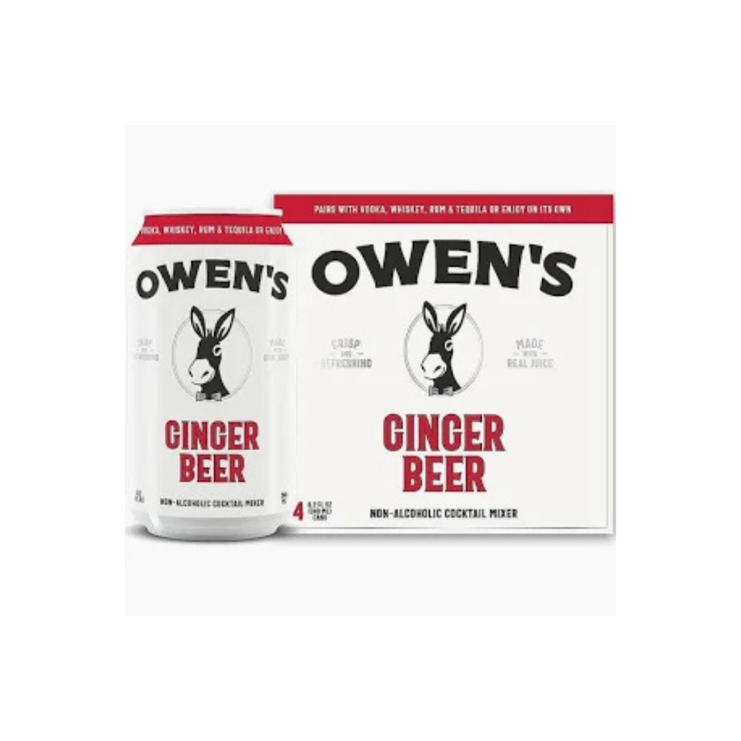 Owen's Ginger Beer 4x240ml Cans