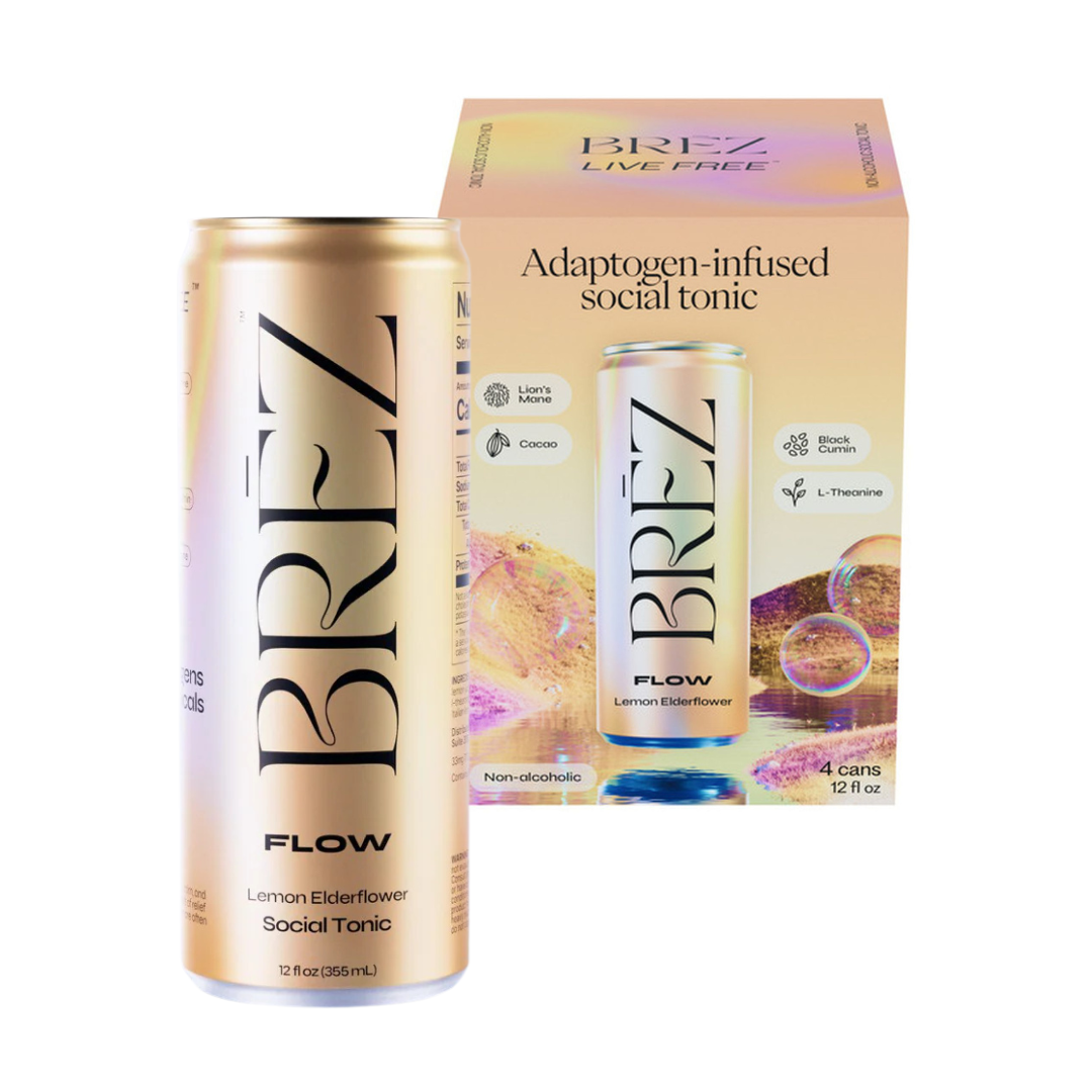 Brez Flow Lemon Elderflower 4X12oz Cans