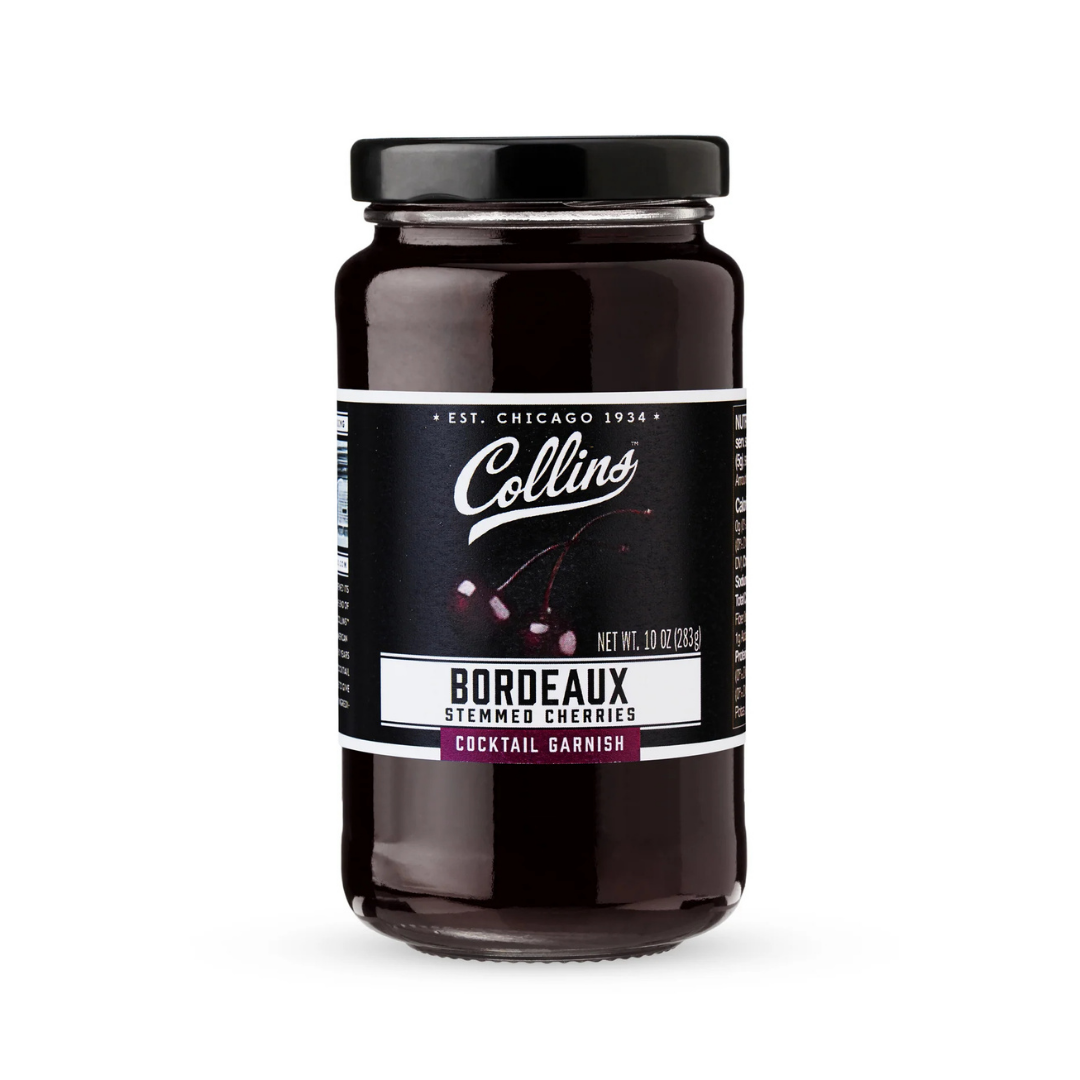 Collins Bordeaux Stemmed Cherries 10oz Jar