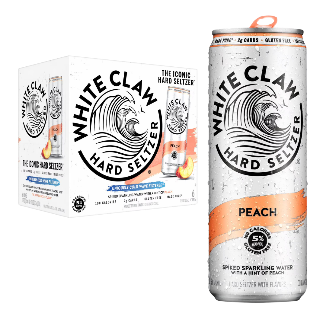 White Claw Peach 6x12oz Cans