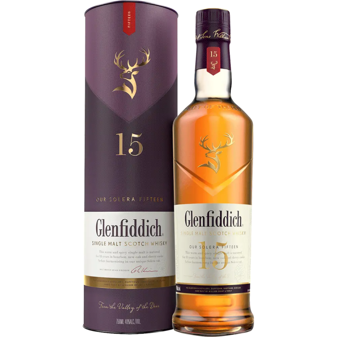 Glenfiddich 15 Year Single Malt Scotch Whisky 750ml