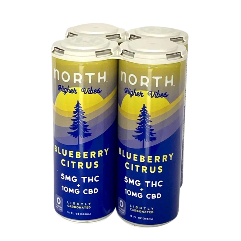 North Blueberry Citrus 5mg THC 12oz Can