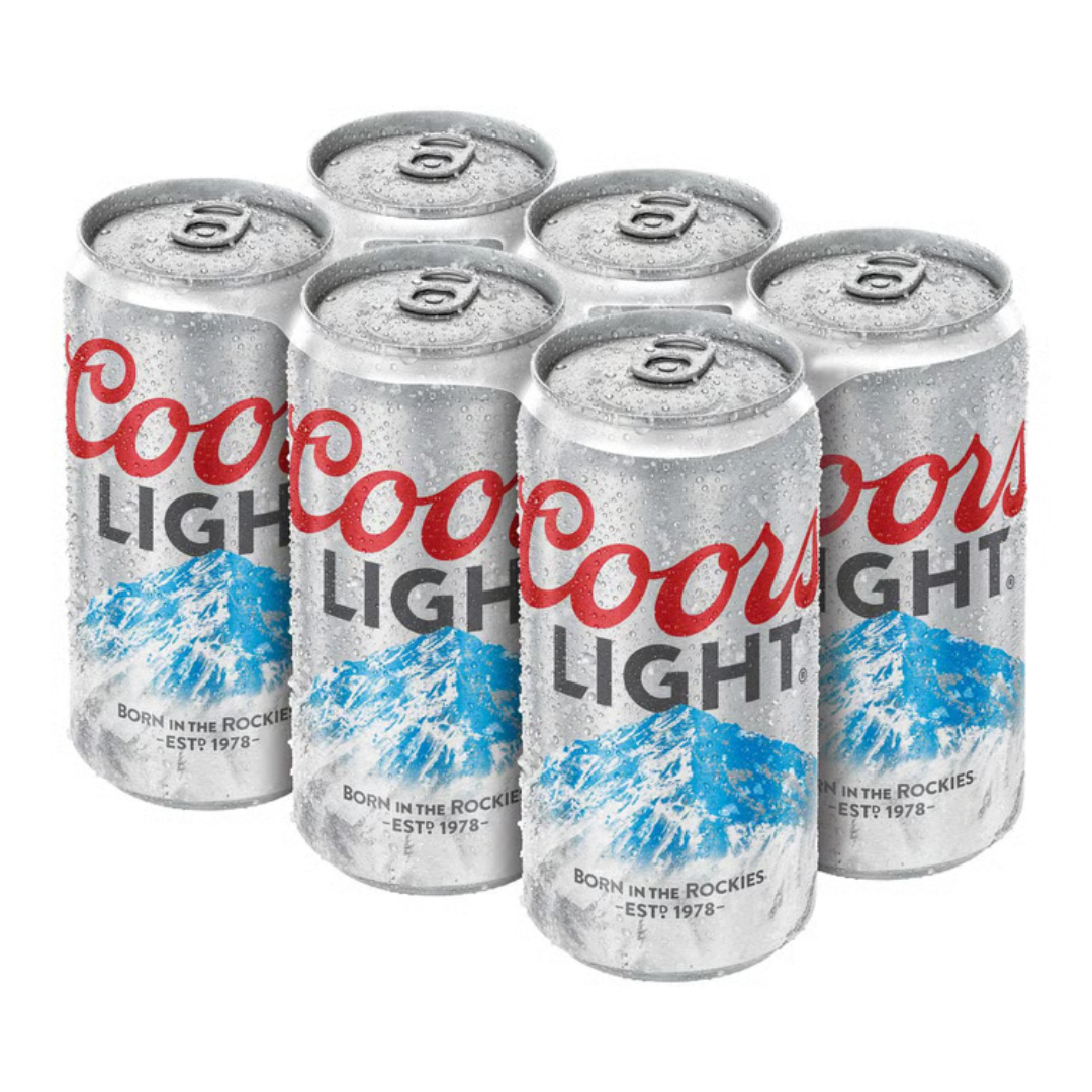 Coors Light 6x12oz Cans