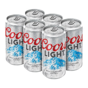 Coors Light 6x12oz Cans
