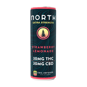 North Strawberry Lemonade THC 30mg 12oz Can
