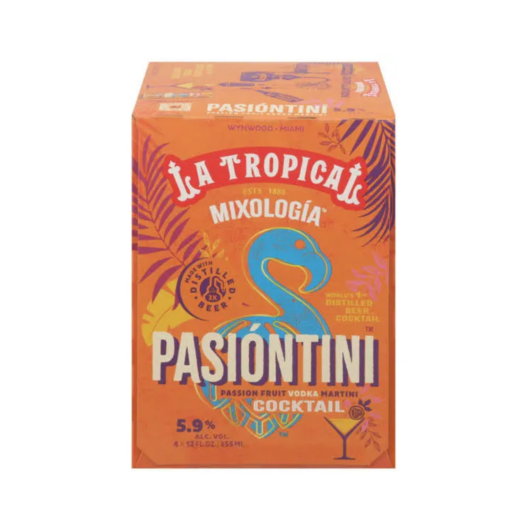 La Tropical Mixologia Passion Fruit Cocktail 4x12oz Cans